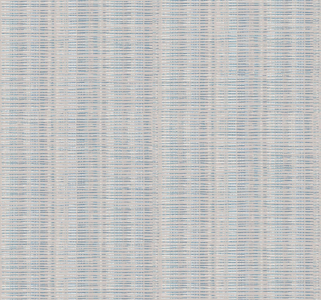 York Broken Boucle Stripe Putty/Blue Mix Wallpaper