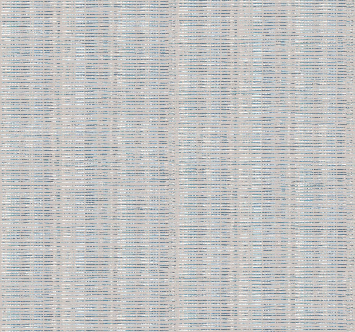 York Broken Boucle Stripe Putty/Blue Mix Wallpaper