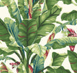 Ashford House Banana Leaf White Wallpaper