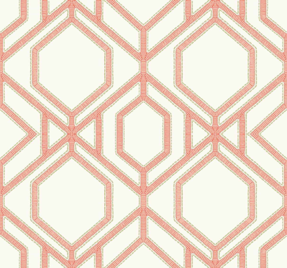 York Sawgrass Trellis Corla Wallpaper