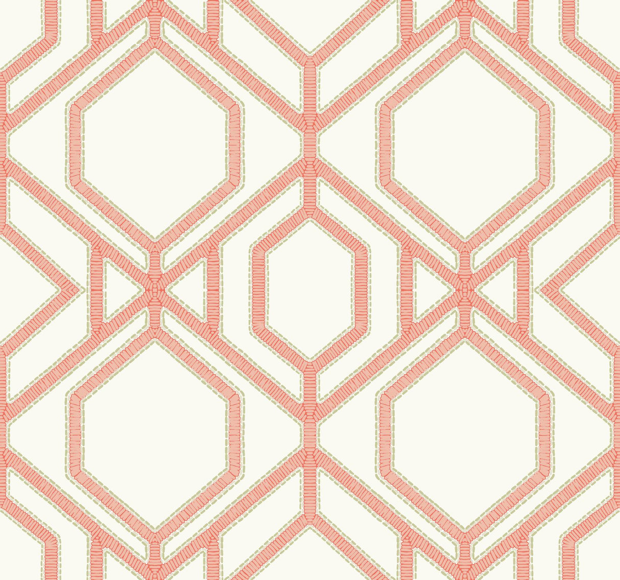 York Sawgrass Trellis Corla Wallpaper