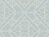 York Diamond Macrame Blue Wallpaper