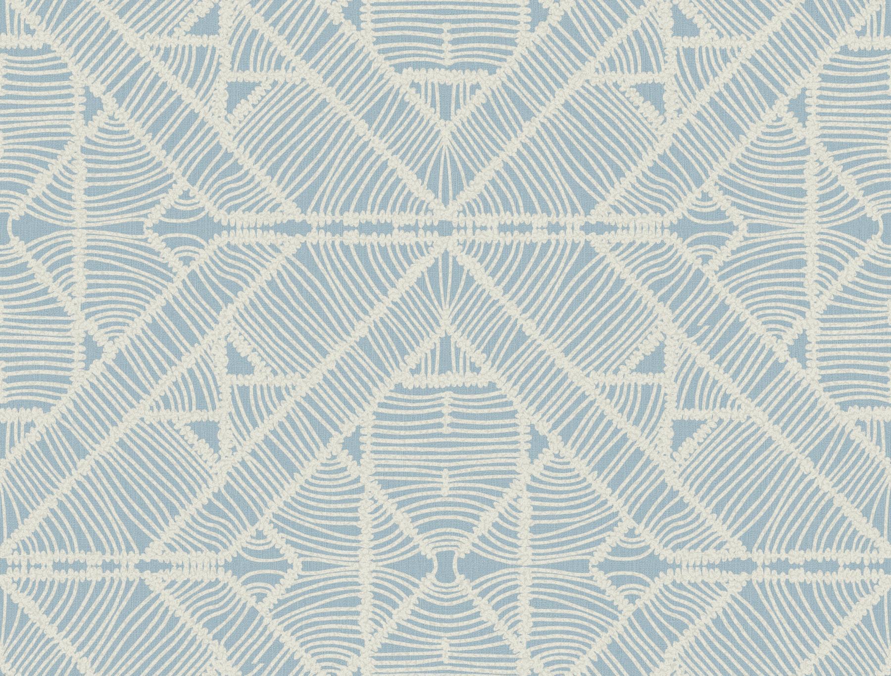 York Diamond Blue Macrame Wallpaper by York