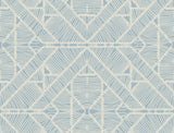 York Diamond Macrame Blue Wallpaper