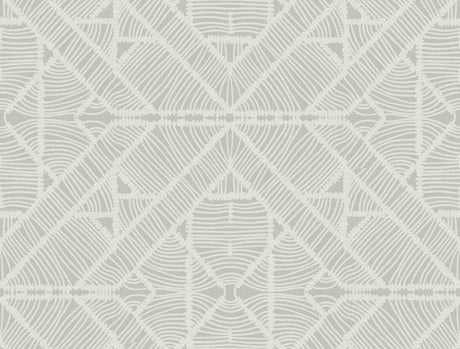 York Diamond Macrame Gray Wallpaper