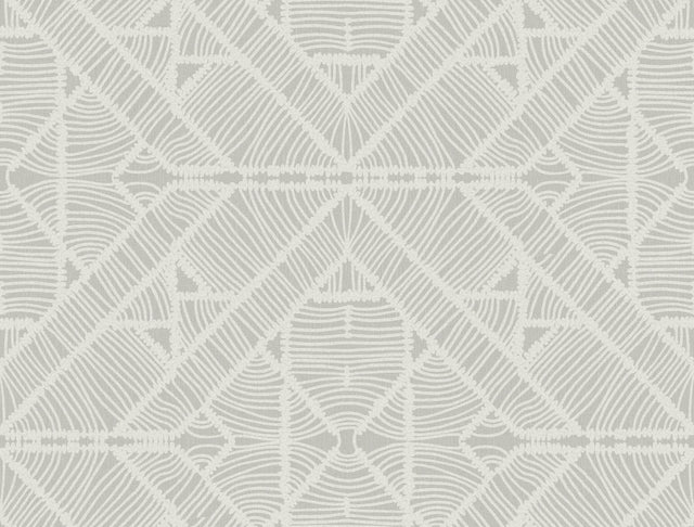 York Diamond Macrame Gray Wallpaper