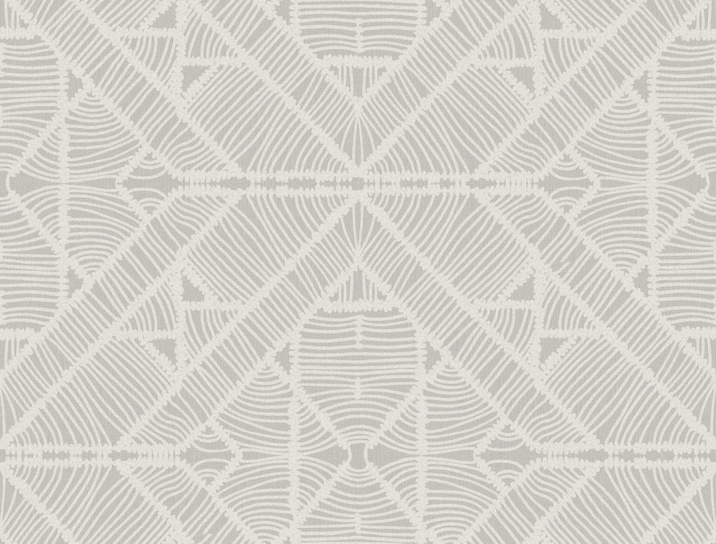 York Diamond Macrame Gray Wallpaper