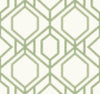 York Sawgrass Trellis Green Wallpaper
