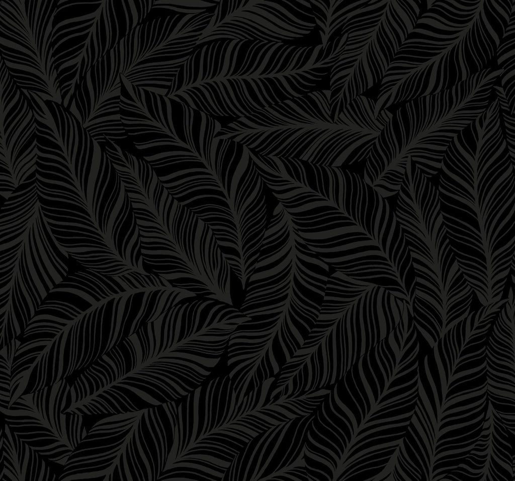 York Rainforest Canopy Black Wallpaper