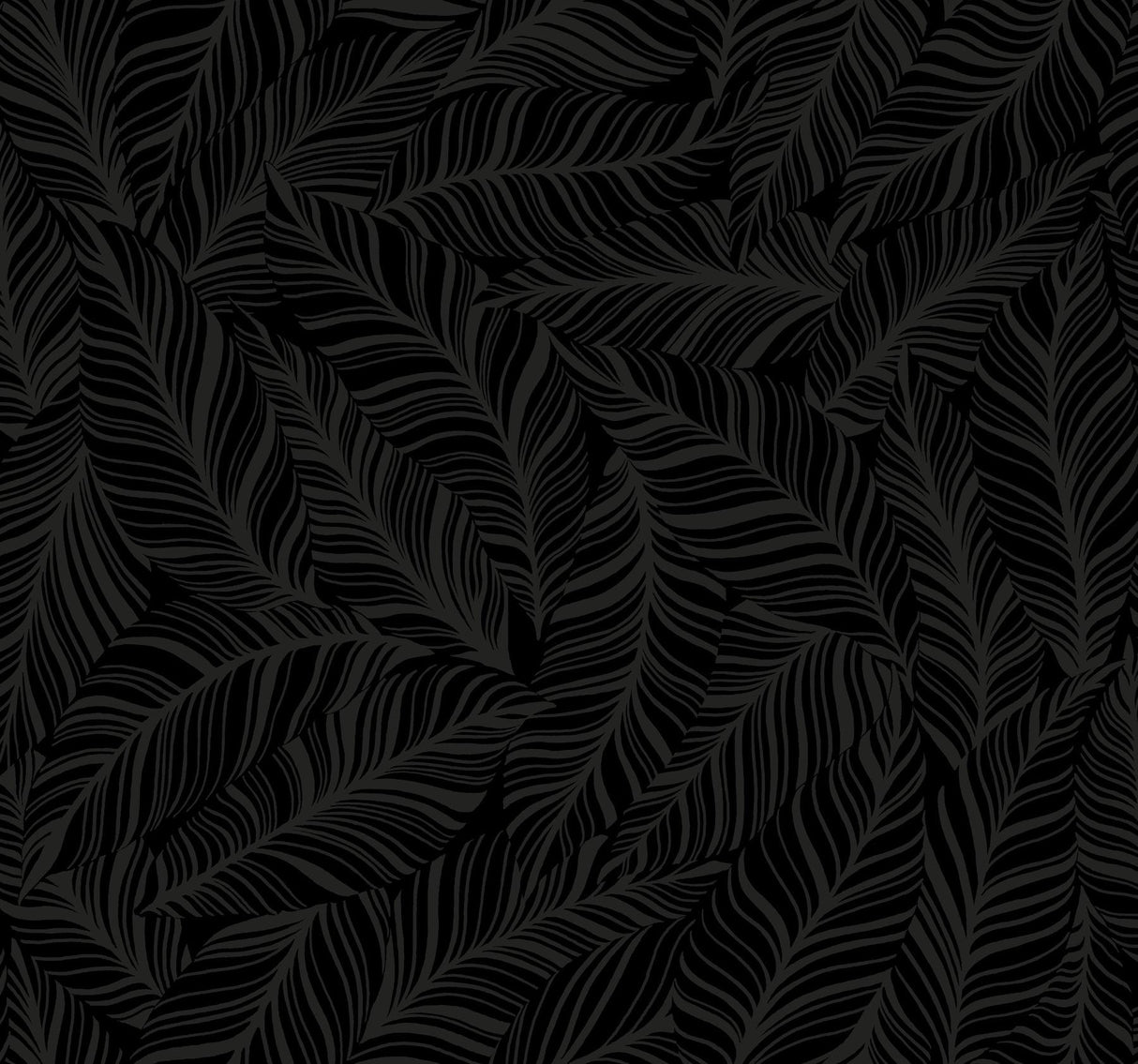 York Rainforest Canopy Black Wallpaper