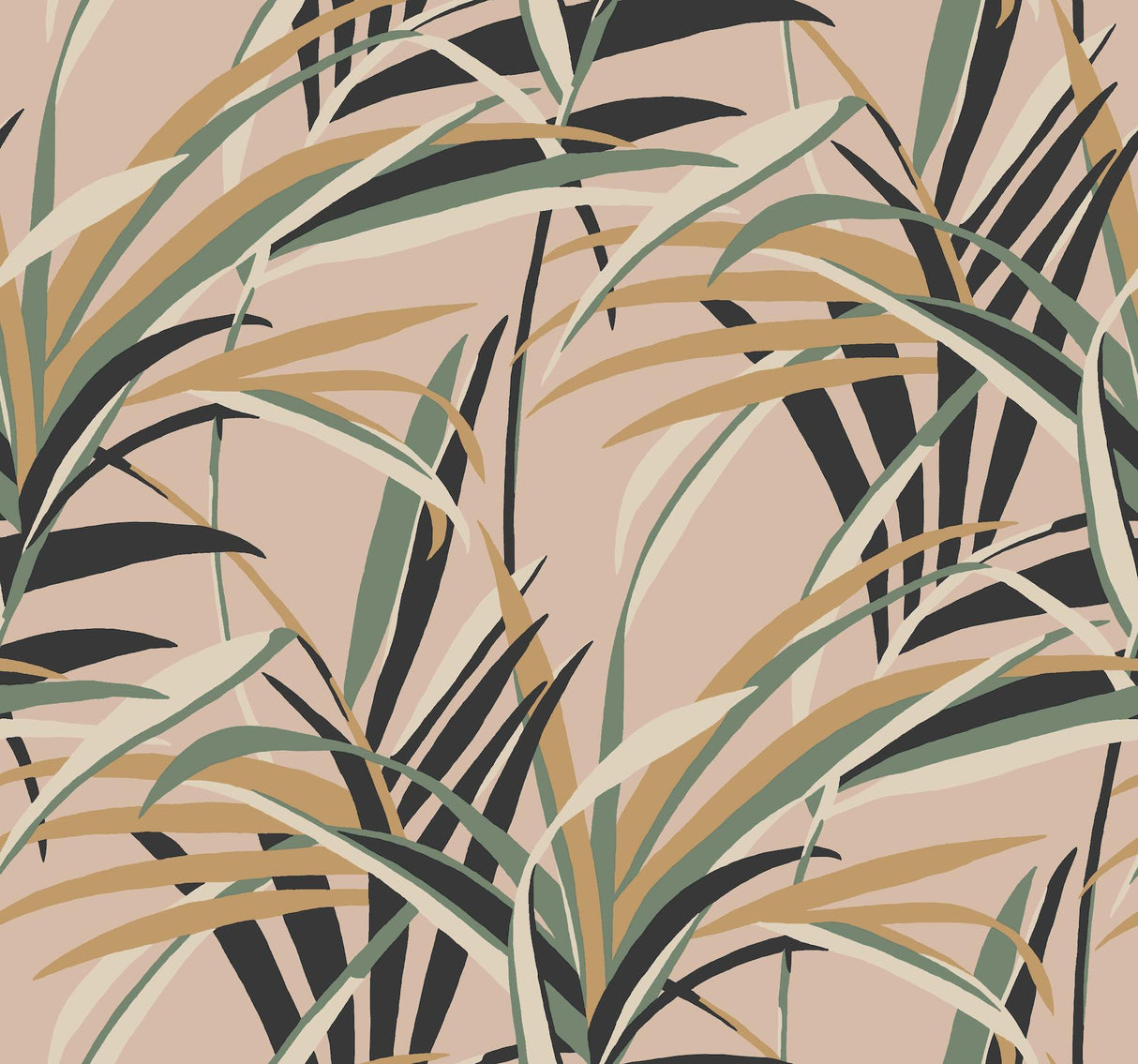 York Tropical Paradise Blush Wallpaper