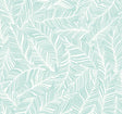 York Rainforest Canopy Aqua Wallpaper
