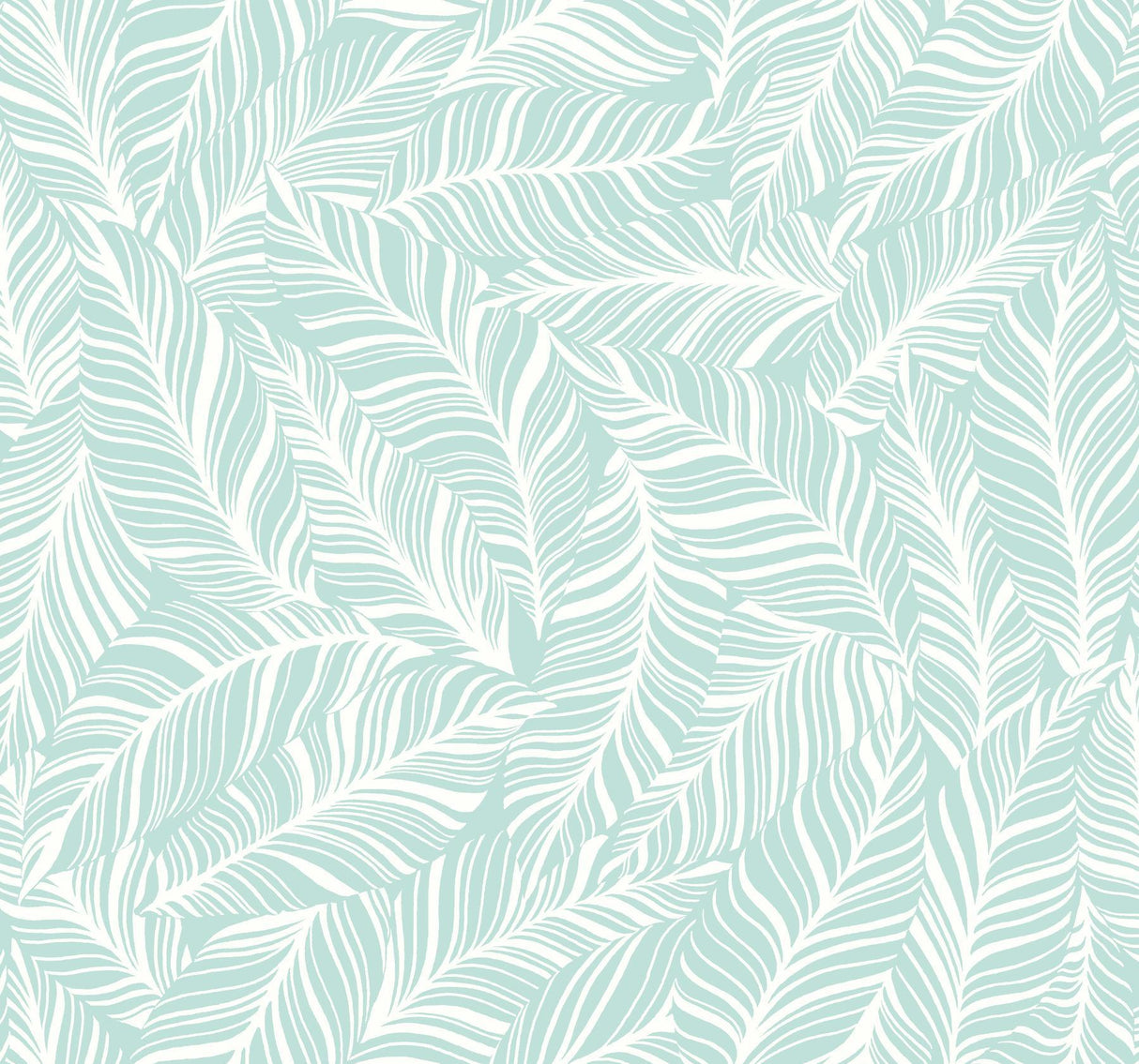 York Rainforest Canopy Aqua Wallpaper