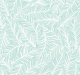 York Rainforest Canopy Aqua Wallpaper