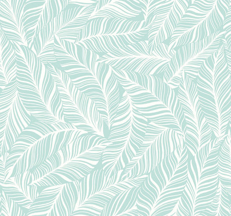 York Rainforest Canopy Aqua Wallpaper