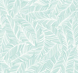 York Rainforest Canopy Aqua Wallpaper