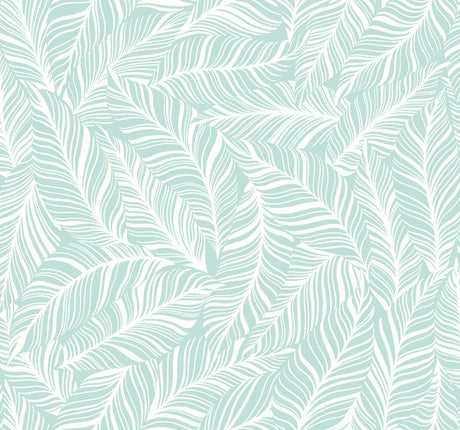York Rainforest Canopy Aqua Wallpaper
