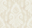 York Hawthorne Ikat Beige Wallpaper