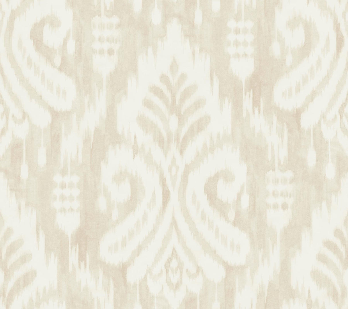 York Hawthorne Ikat Beige Wallpaper