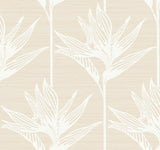 York Bird Of Paradise White Wallpaper