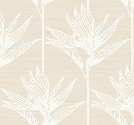 York Bird Of Paradise White Wallpaper