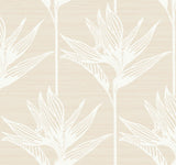 York Bird Of Paradise White Wallpaper