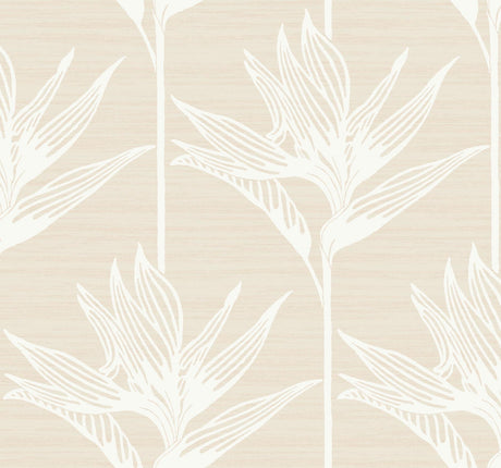 York Bird Of Paradise White Wallpaper