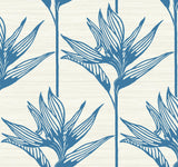 York Bird Of Paradise Blue Wallpaper