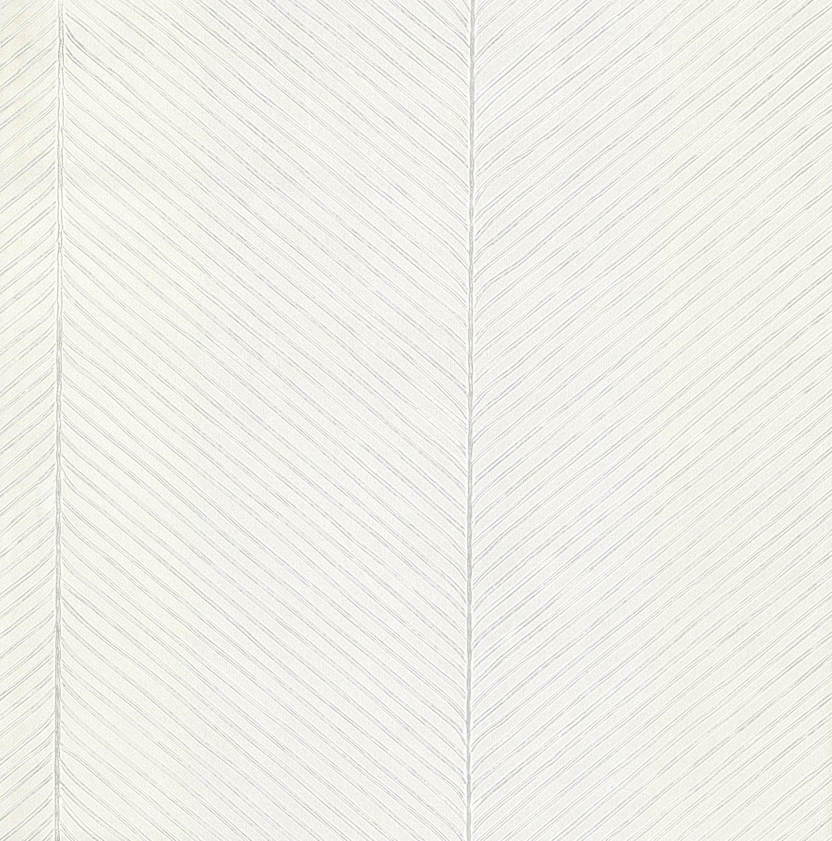 York Palm Chevron White/Silver Wallpaper
