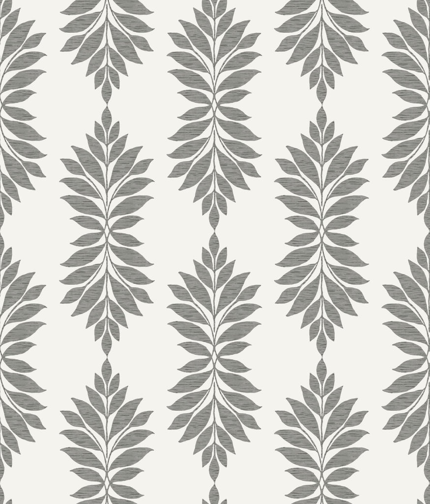 York Broadsands Botanica Gray/Off White Wallpaper