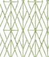 York Riviera Bamboo Trellis Green Wallpaper