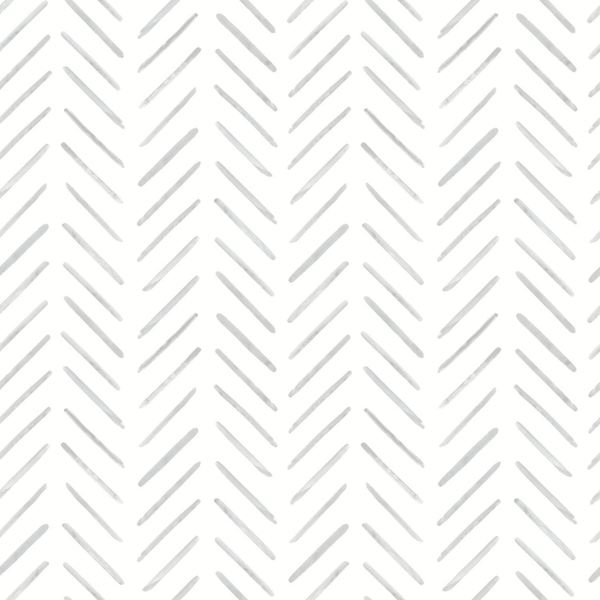 York Painted Herringbone Gray Wallpaper