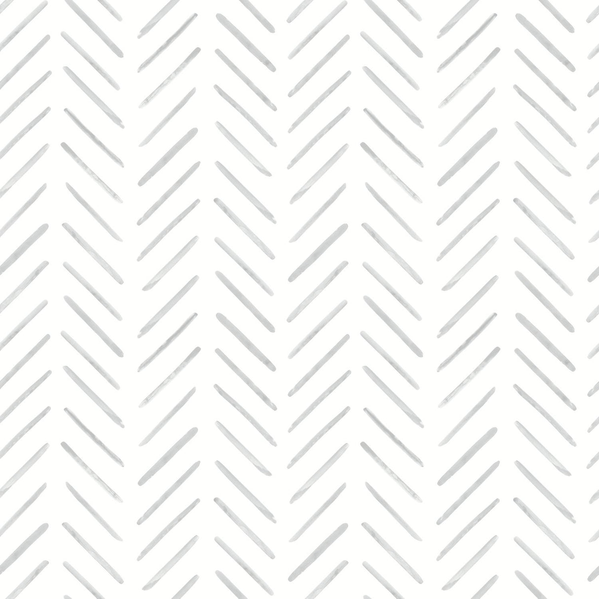 York Painted Herringbone Gray Wallpaper