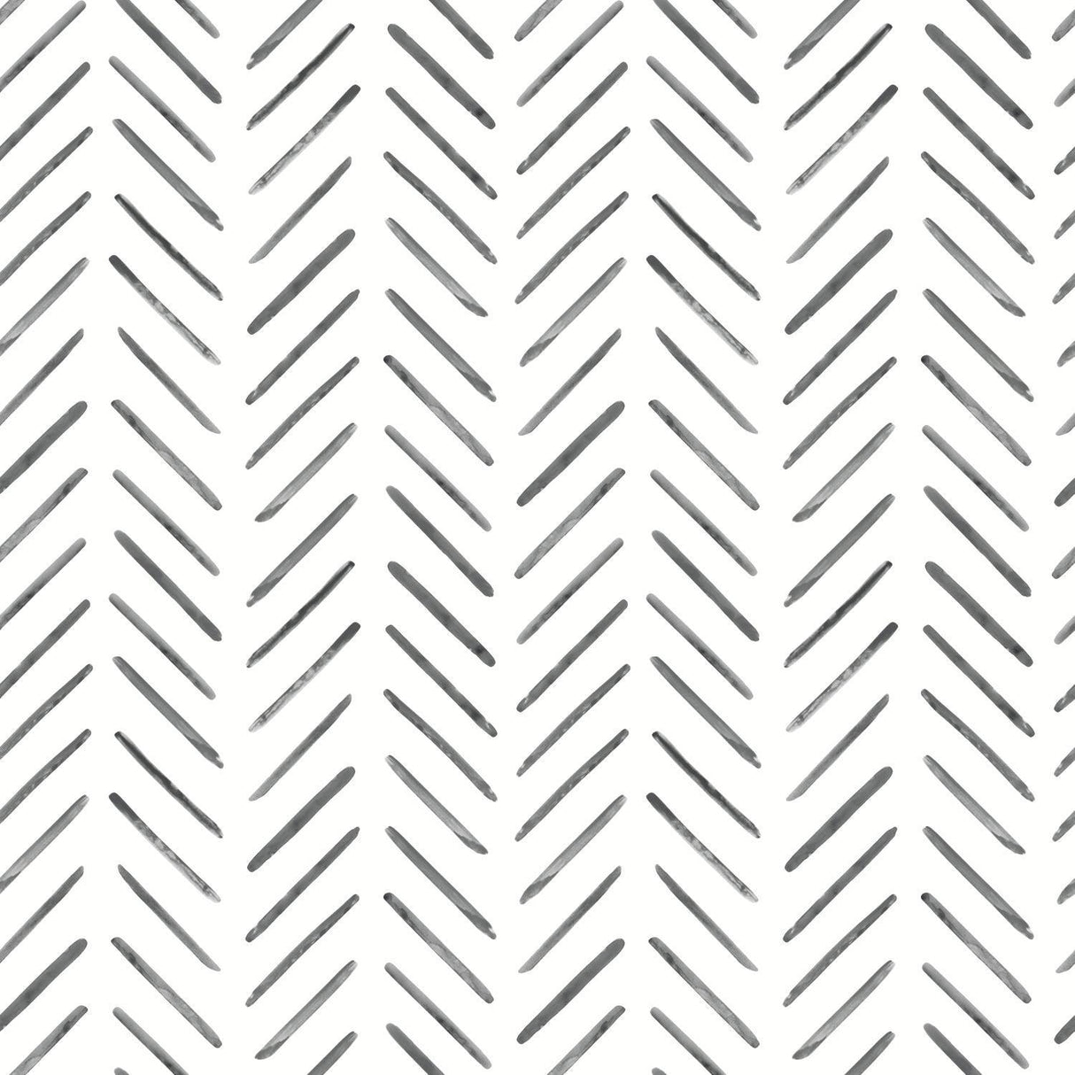 York Painted Herringbone Black Wallpaper