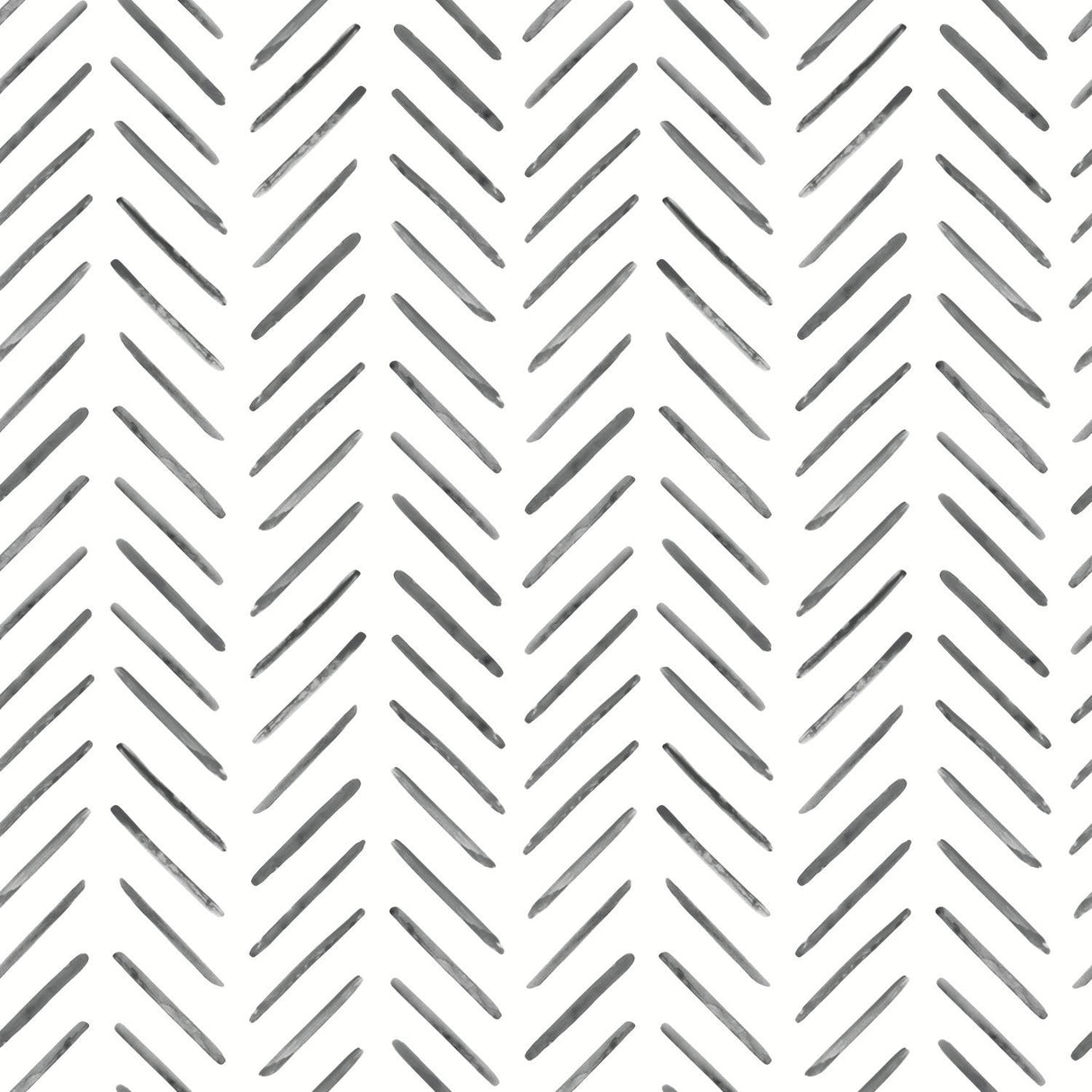 York Painted Herringbone Black Wallpaper