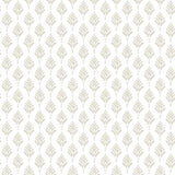 York French Scallop Off White Wallpaper