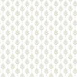 York French Scallop Off White Wallpaper