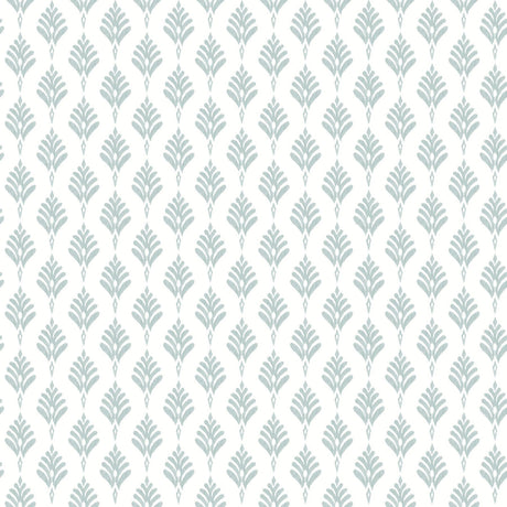 York French Scallop Light Gray Wallpaper