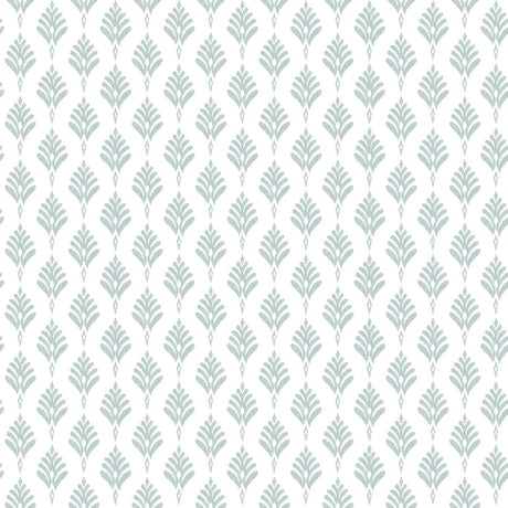 York French Scallop Light Gray Wallpaper