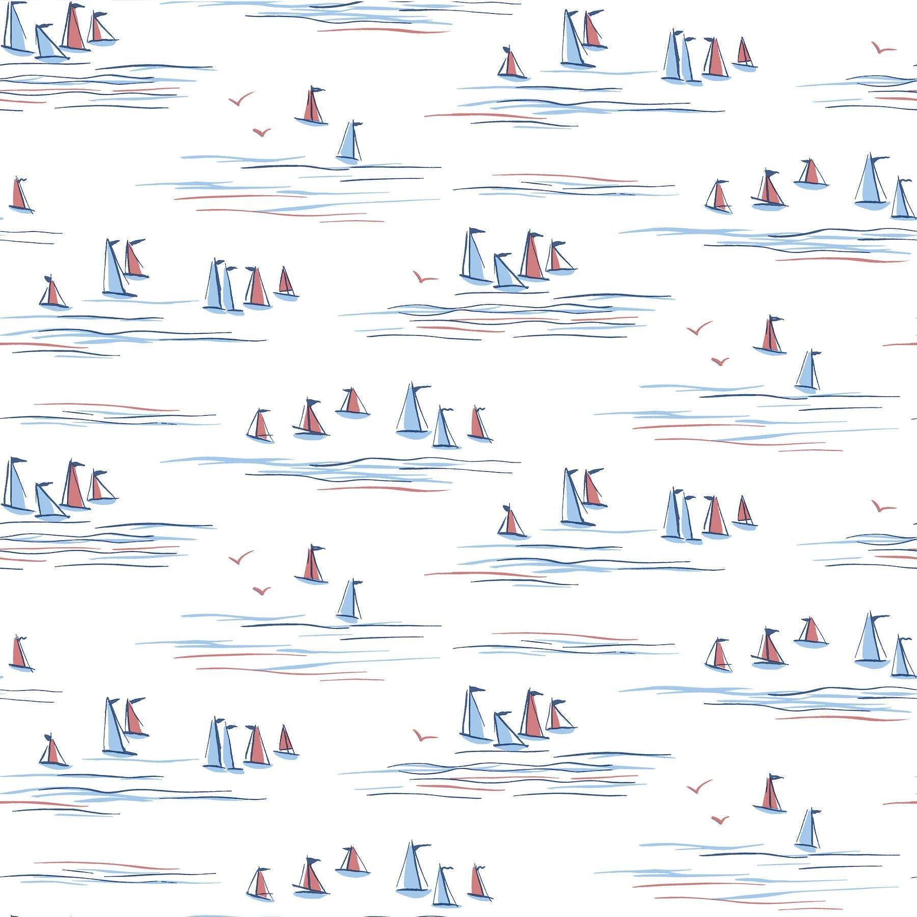 Обои бумажные с клеевым слоем Full Sails by York