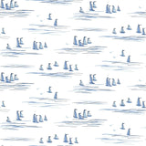York Full Sails Blue Wallpaper