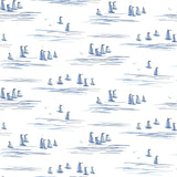 York Full Sails Blue Wallpaper