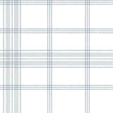 York Charter Plaid Blue Wallpaper