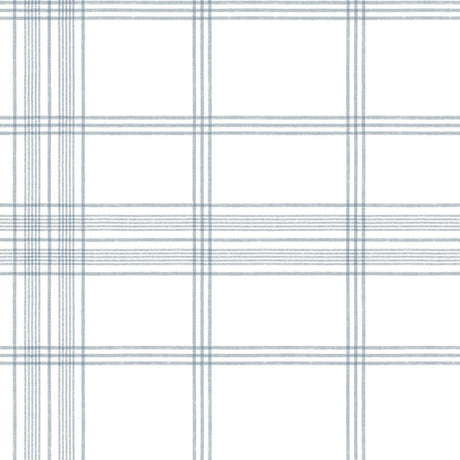 York Charter Plaid Blue Wallpaper