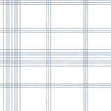 York Charter Plaid Blue Wallpaper