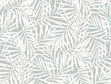 York Oahu Fronds Light Green/White Wallpaper