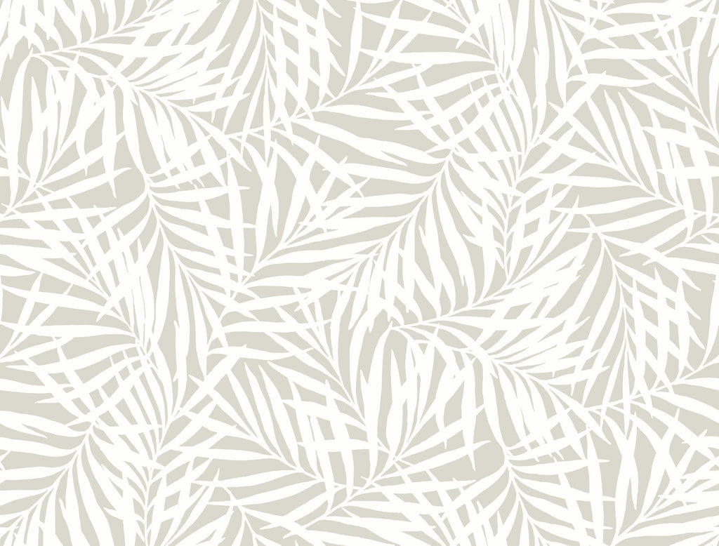 York Oahu Fronds Cream/Off White Wallpaper