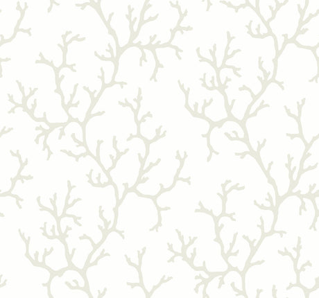 York Coral Island White Wallpaper