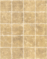 Ronald Redding Designs Metal Leaf Squares Gold Wallpaper