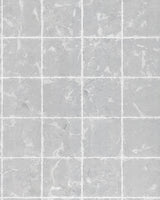 Ronald Redding Designs Metal Leaf Squares Silver Wallpaper